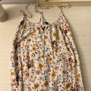 women’s flowered mini dress